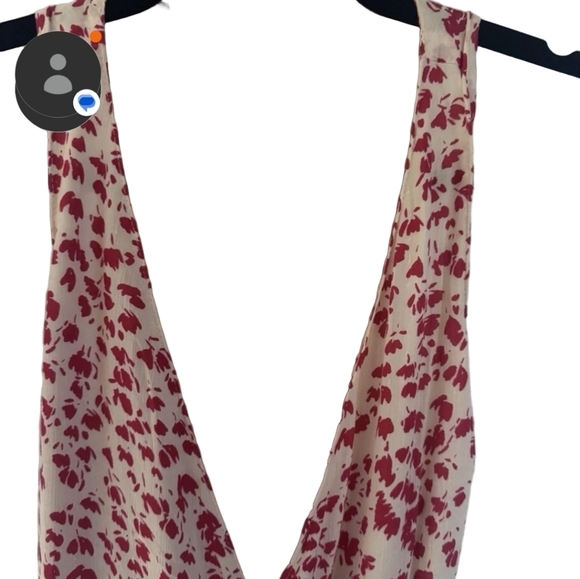 NWT Olivaceous Pink and White Asymmetrica Warped l Maxi Dress - Picture 14 of 14